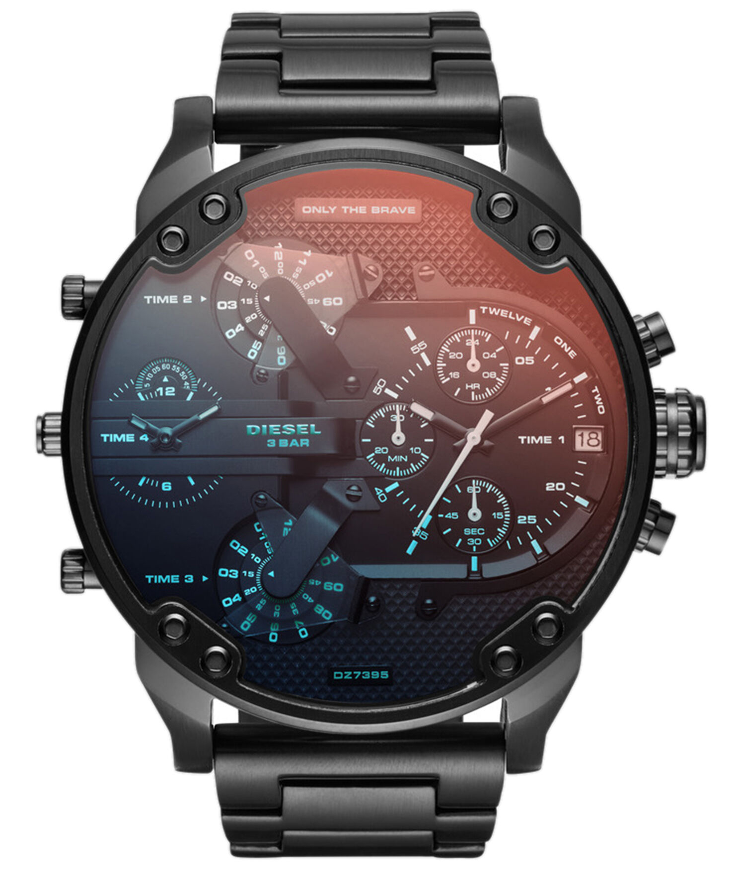 Diesel Mr. Daddy 2.0 Heren Zwarte Horloge DZ7395