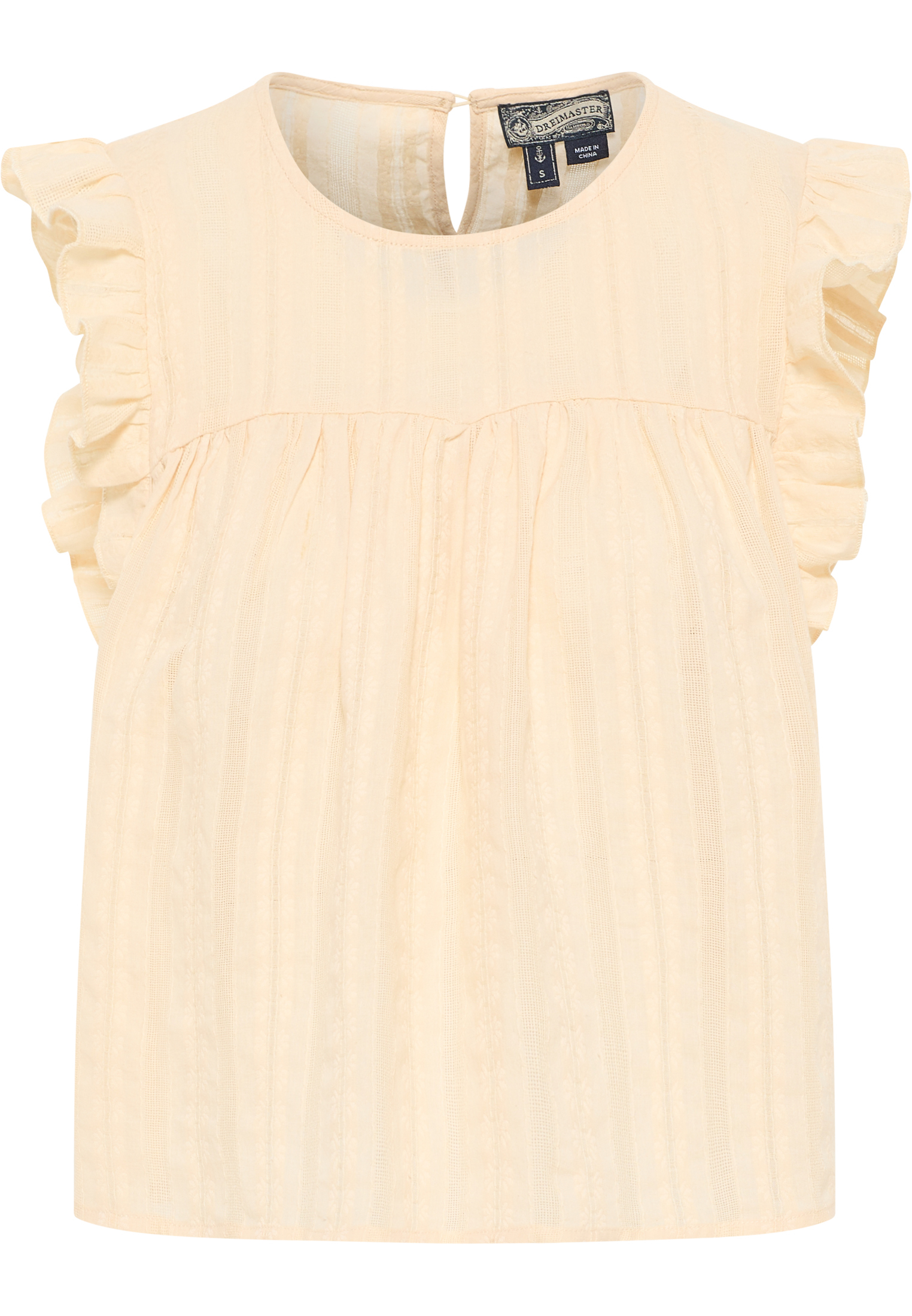 Dreimaster Blouse Dames Beige crème