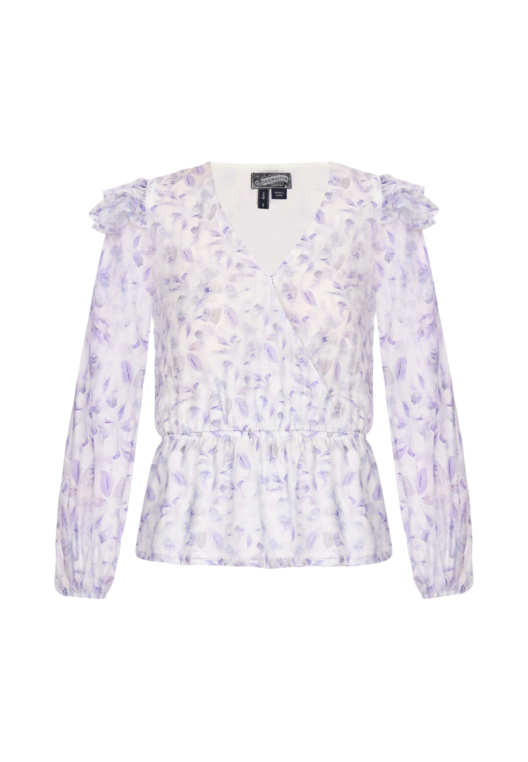 Dreimaster Blouse Dames blauw