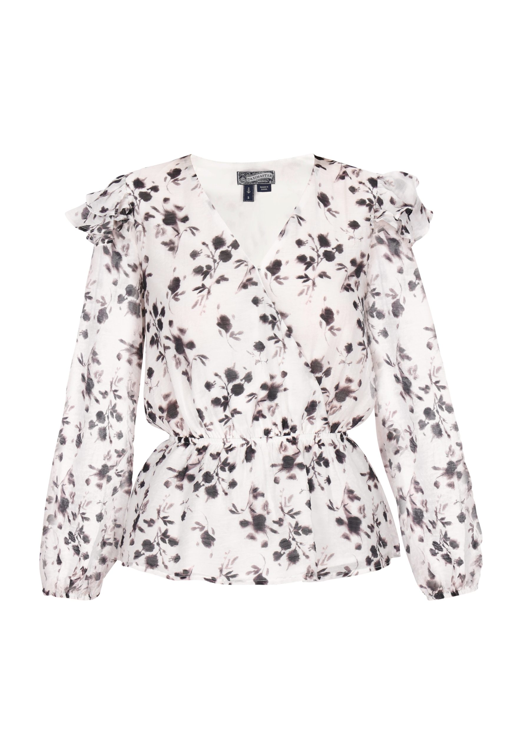 Dreimaster Blouse Dames wit