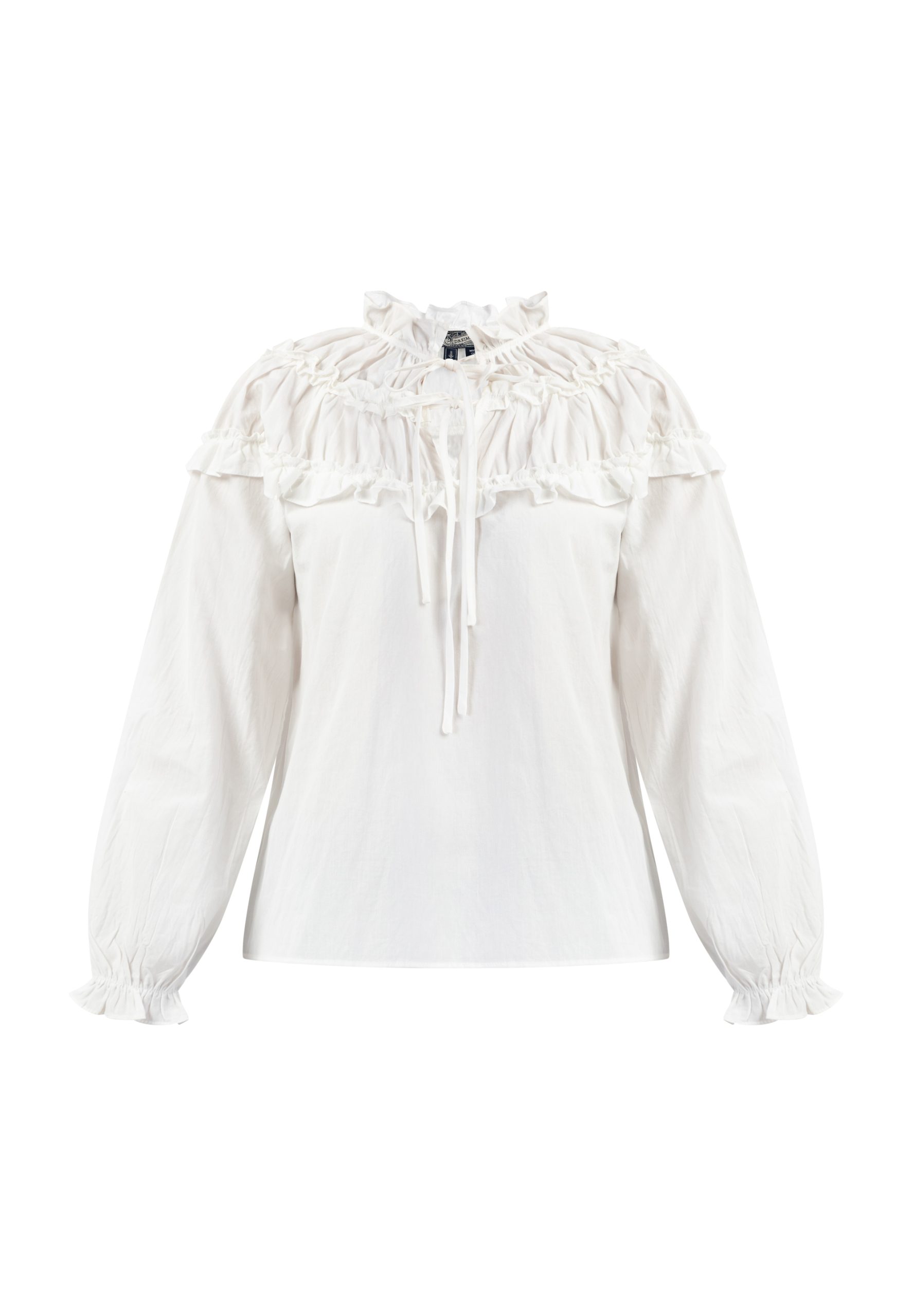 Dreimaster Blouse Dames wolwit