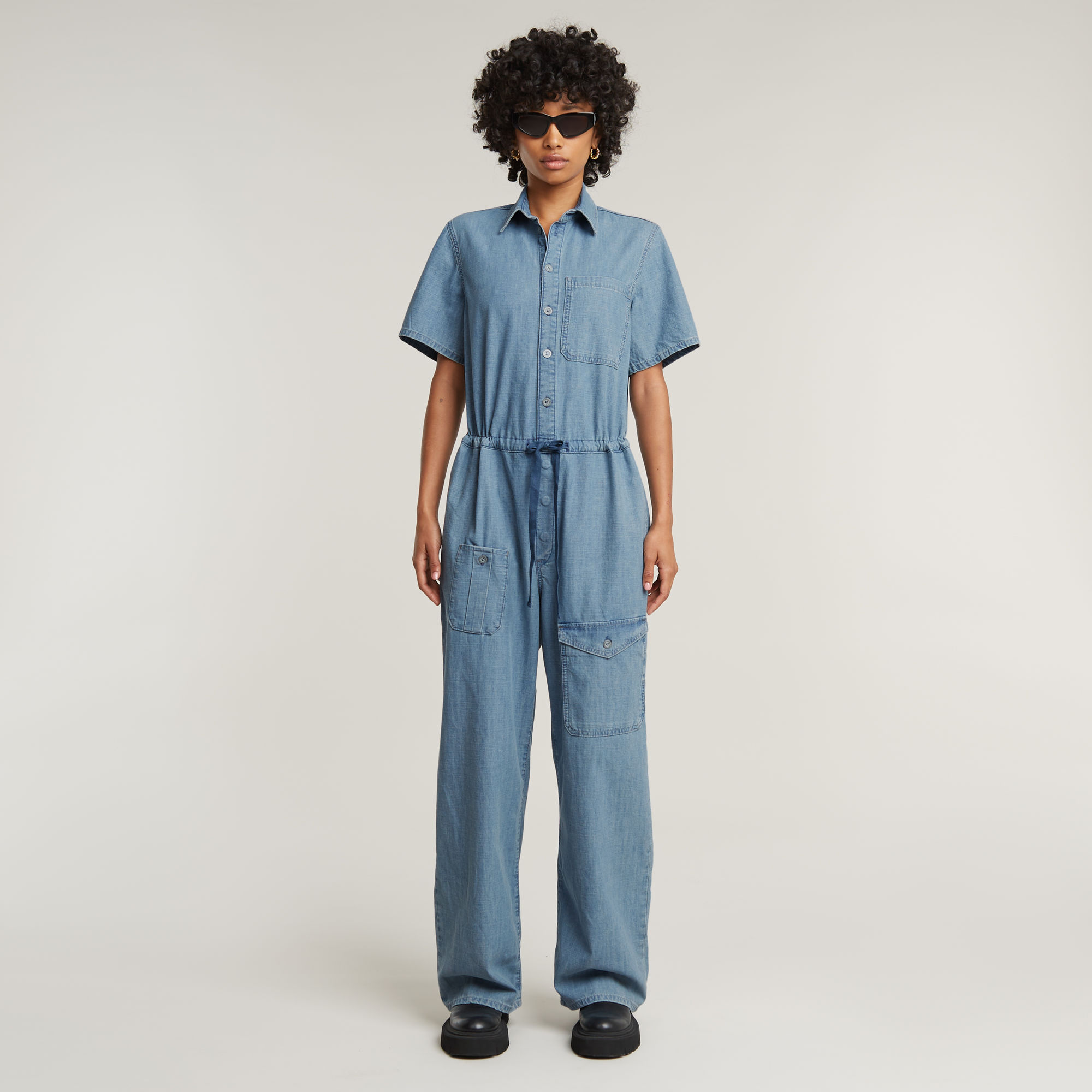 Easy Jumpsuit - Lichtblauw - Dames