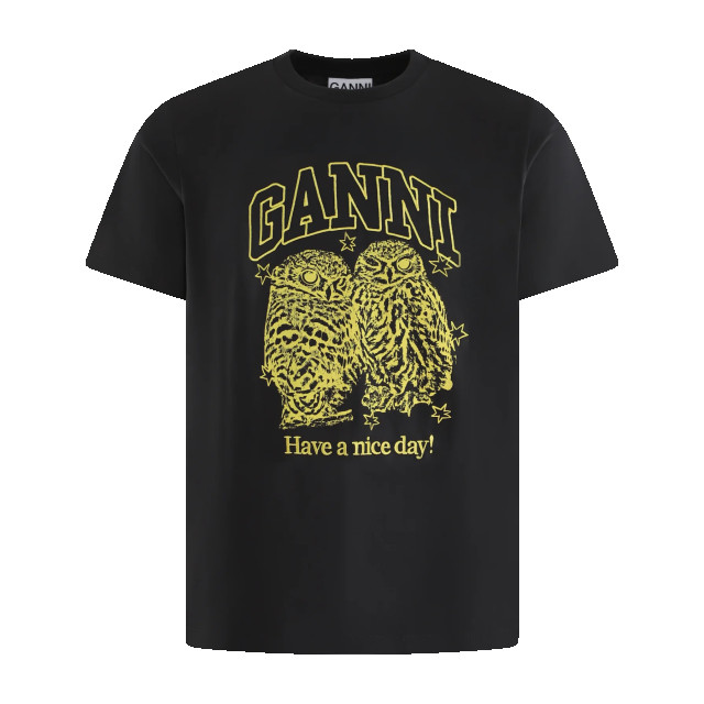 Ganni Dames owls relaxed t-shirt