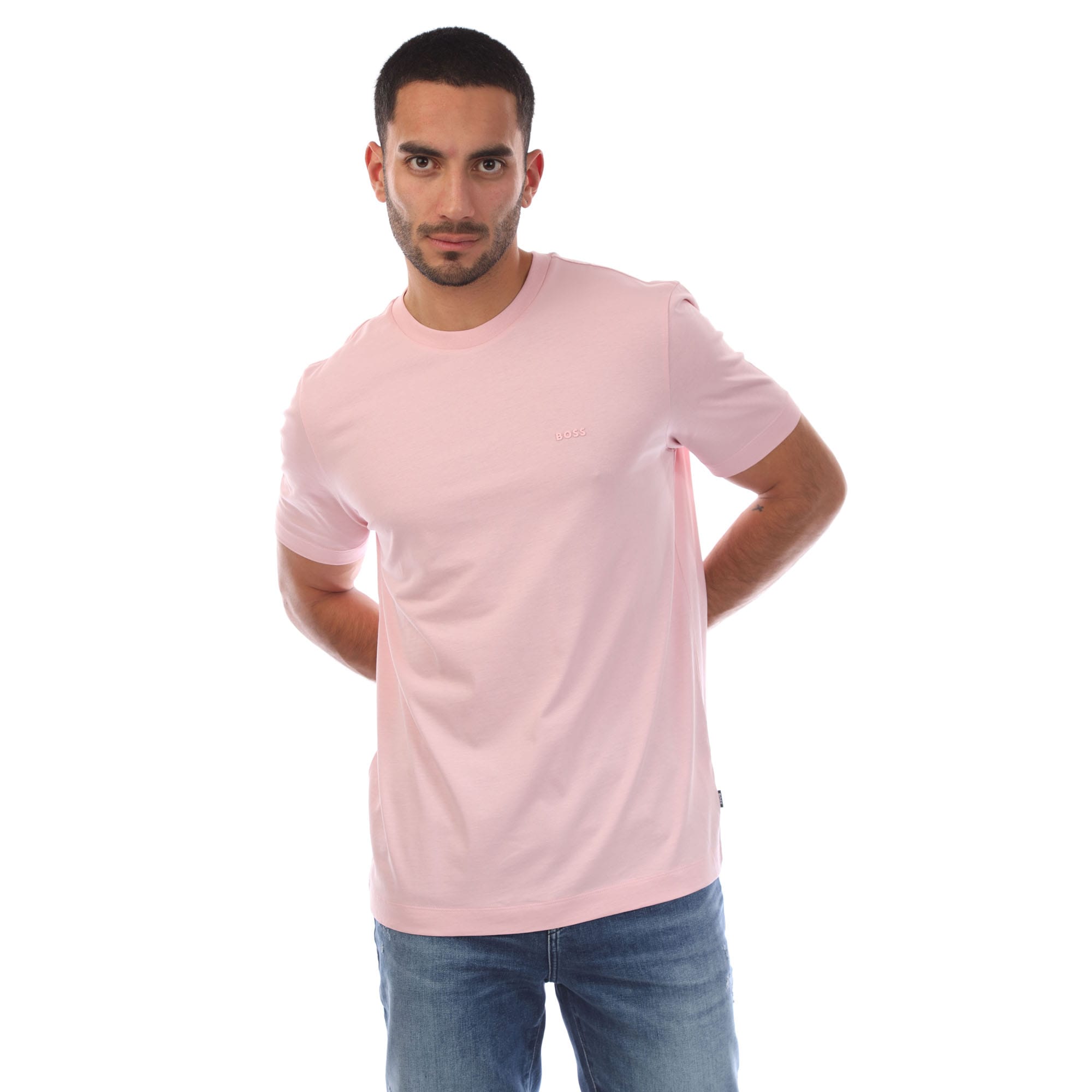 Heren Hugo Boss Thompson 01 T-shirt in Roze