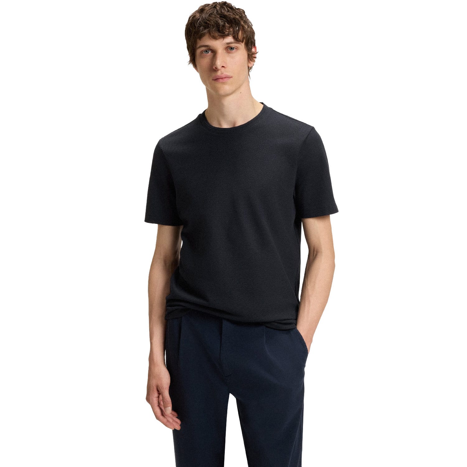 Heren Hugo Boss Tiburt 240 T-shirt in Donkerblauw