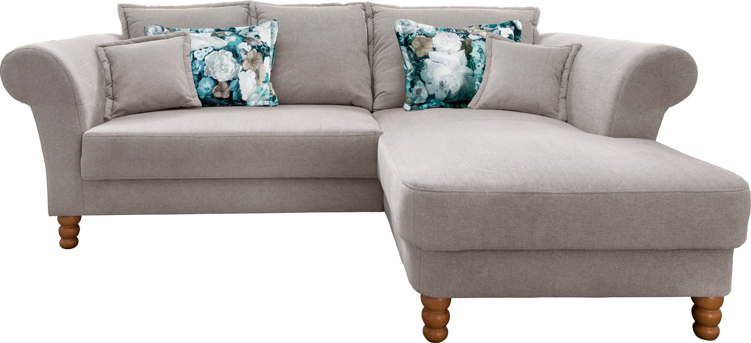 Home affaire Hoekbank Tassilo Mega gestoffeerde hoekbank met koudschuim in de zitting, comfortabel, L-vorm