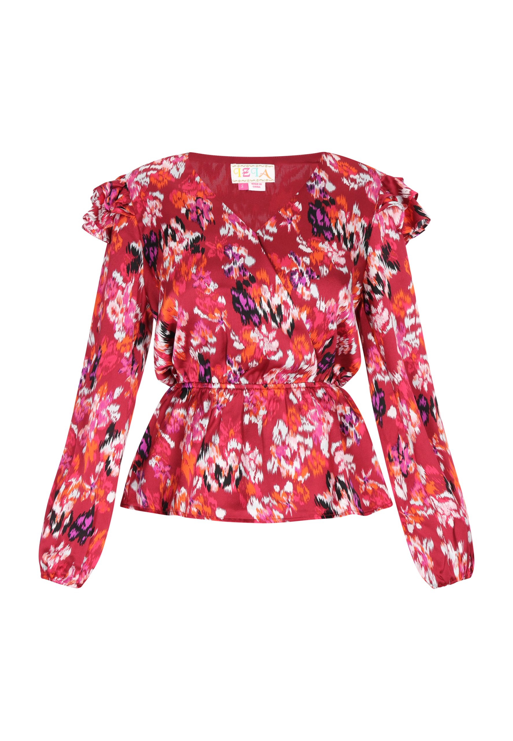 IZIA Blouse Dames Roze Veelkleurig