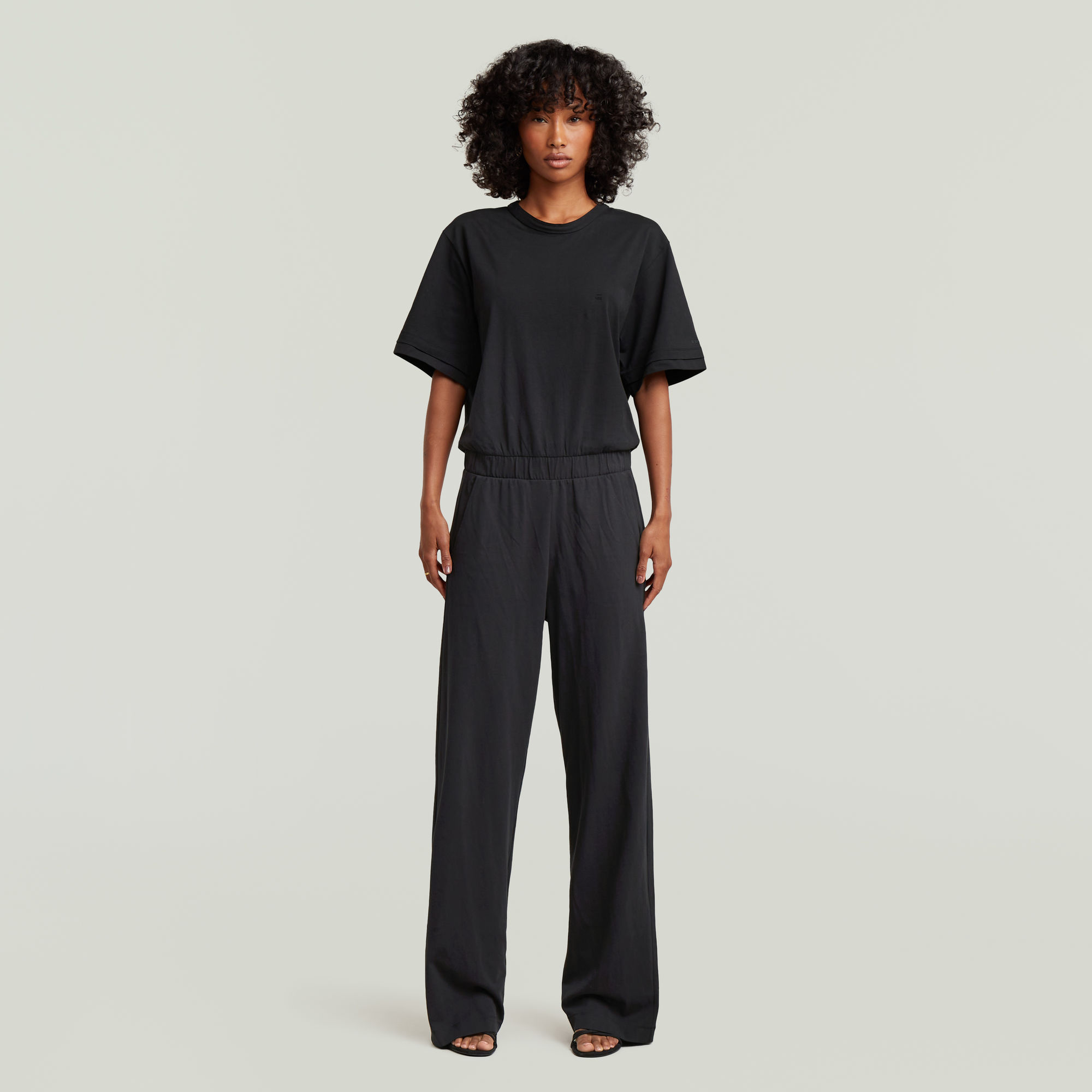 Jersey Jumpsuit - Zwart - Dames