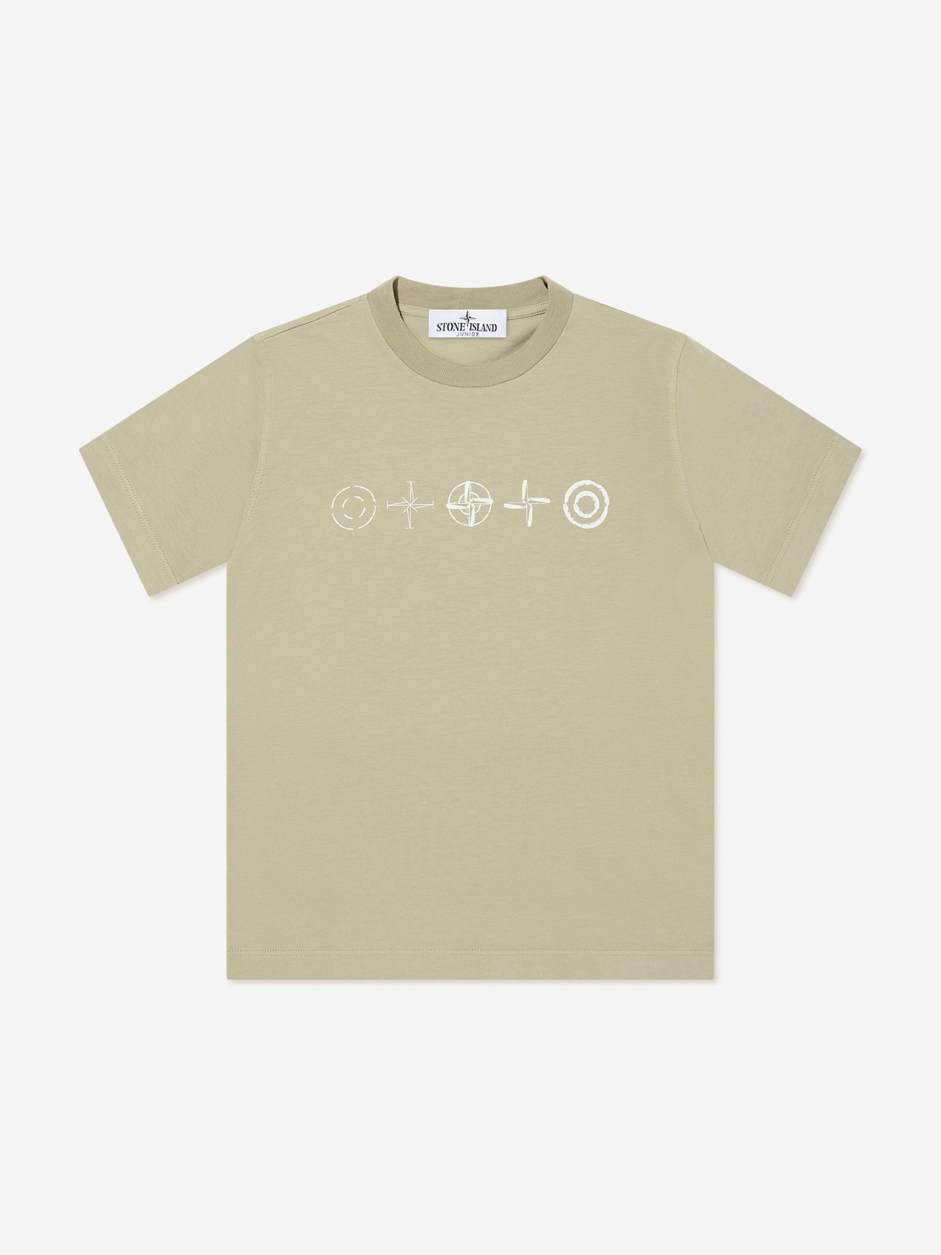 Jongens Logo T-Shirt in Beige