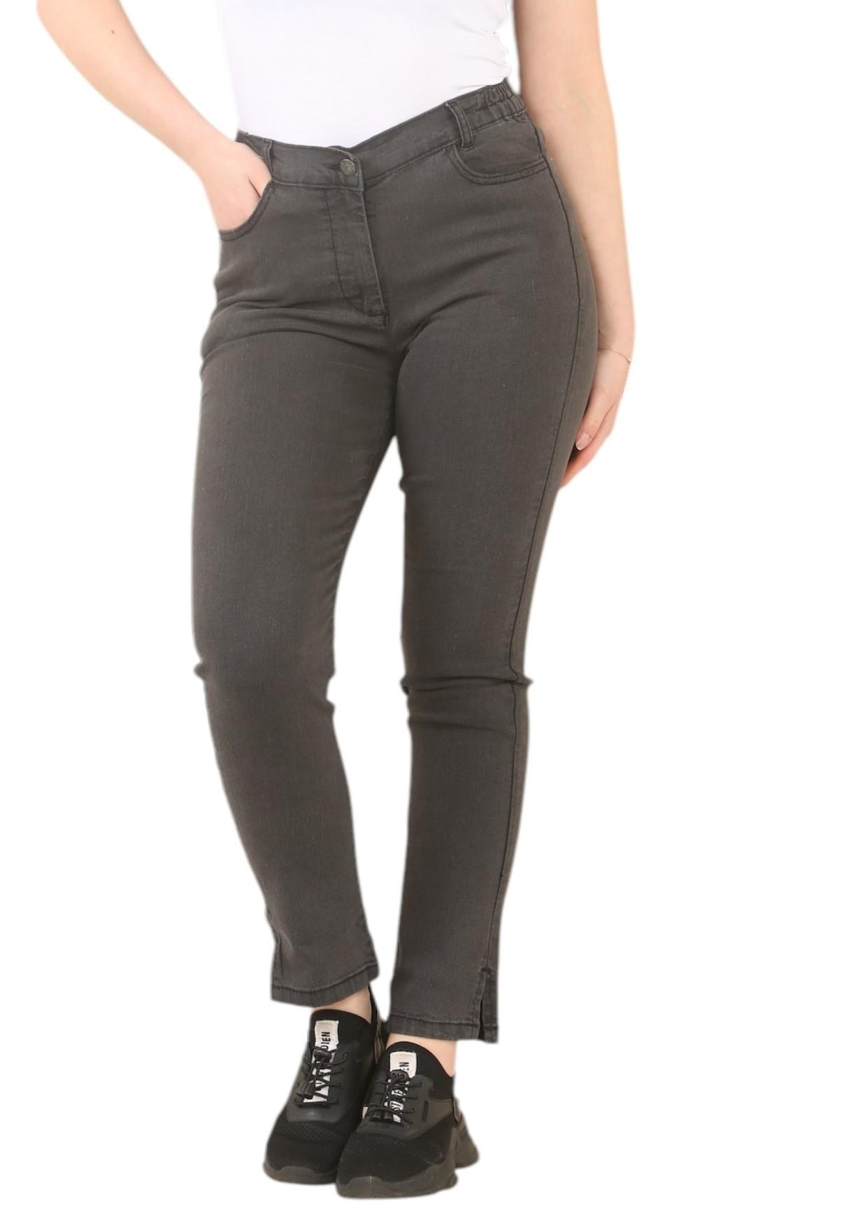MYT Dames Elastische Taille Jeans in Charcoal
