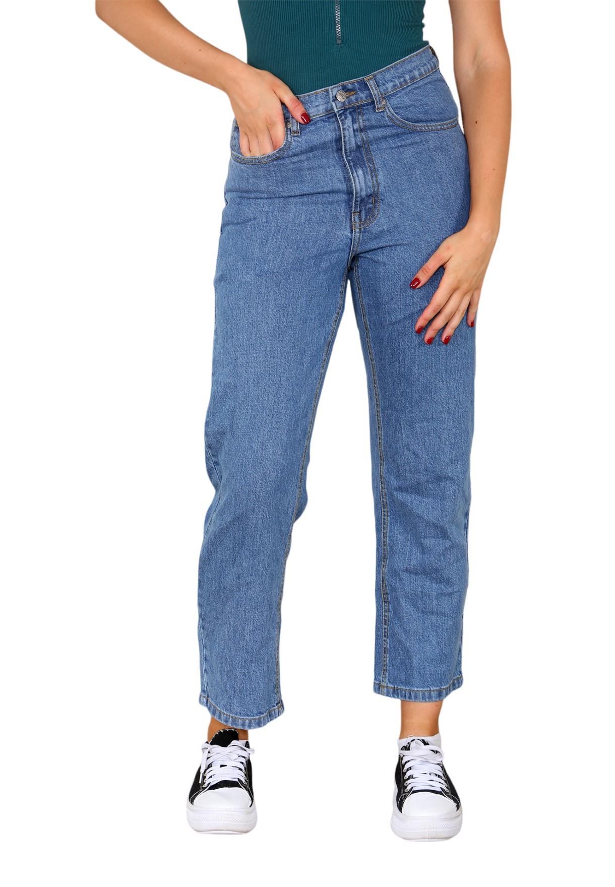 MYT Dames ribcage rechte jeans in blauw