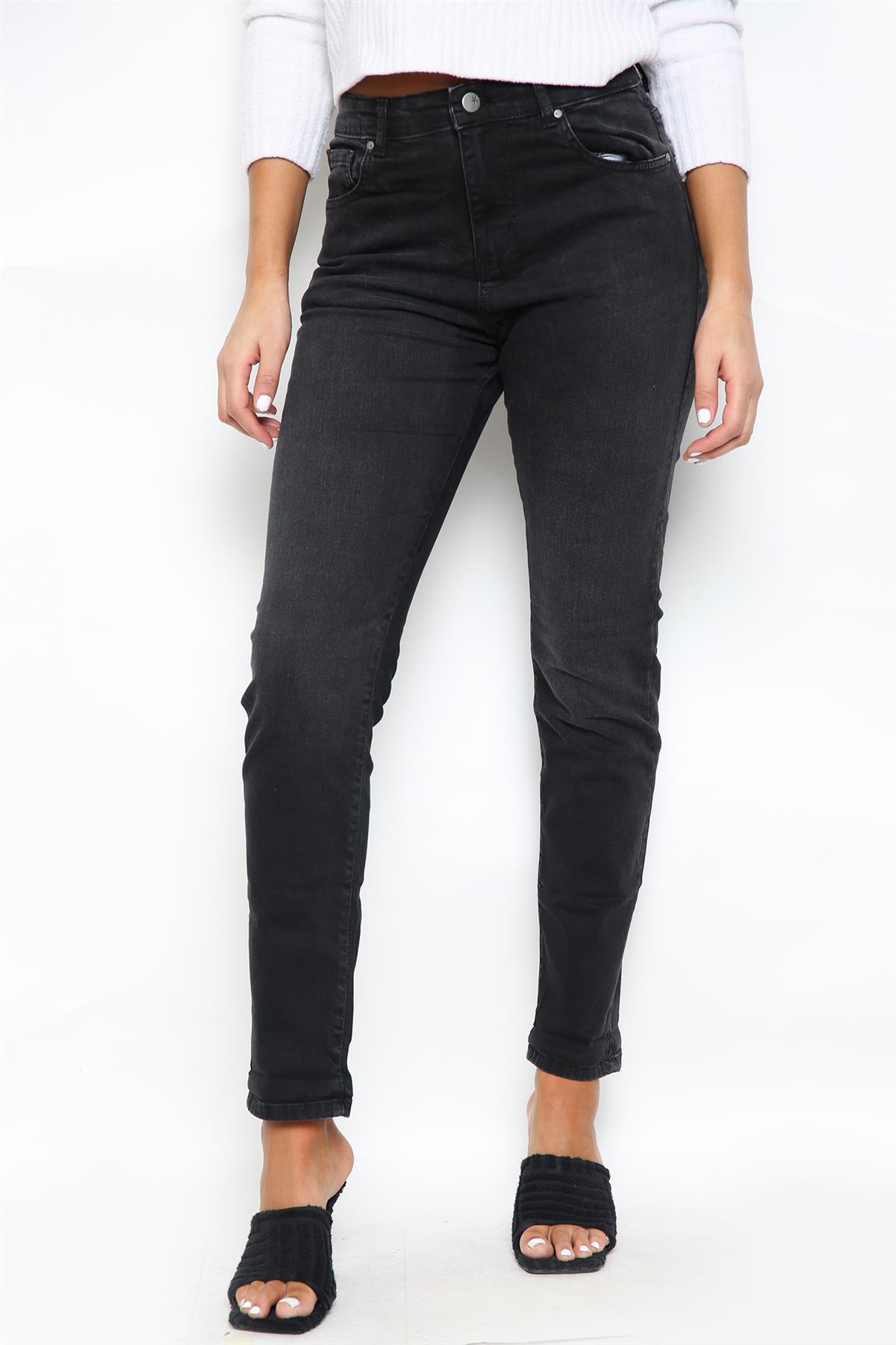 MYT Mom-jeans voor dames in zwart