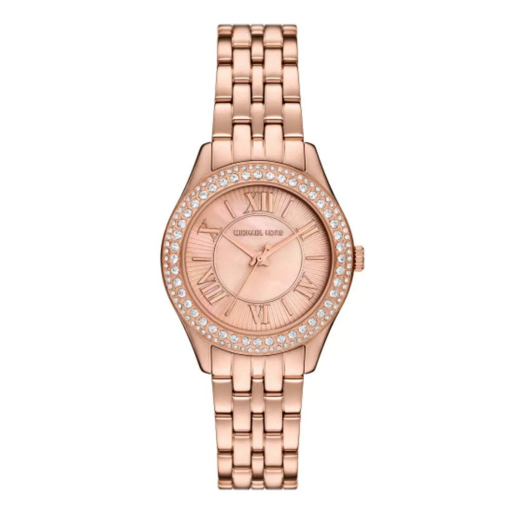 Michael Kors Mini Harlowe Dames Horloge Roségoud MK4845