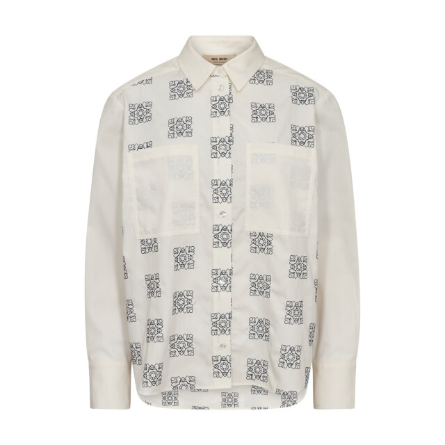 Mos Mosh 173000 180 mosmosh mm weina geo shirt ecru