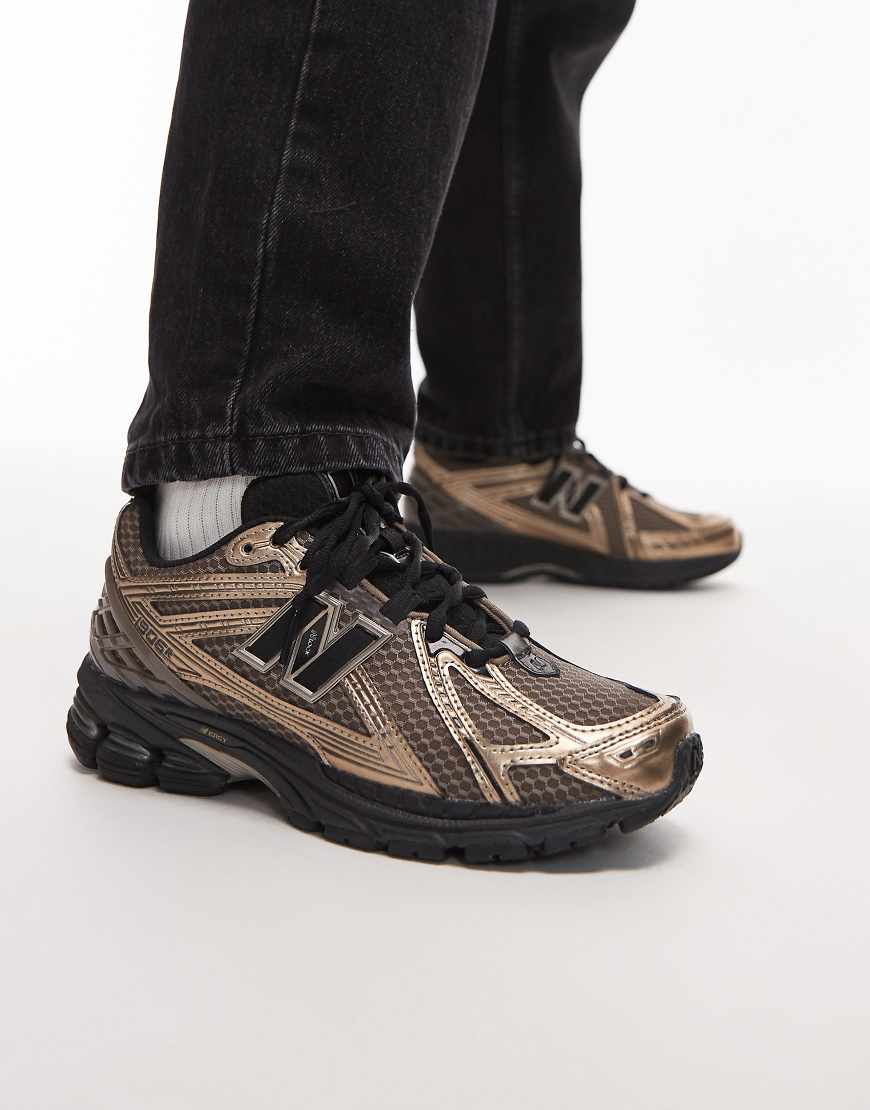 New Balance - 1906R - Unisex-Sneaker in Gold und Schwarz-Goldfarben