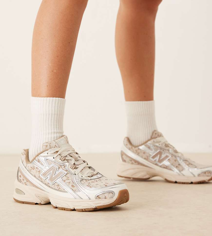 New Balance - 740 - Sneaker in Beige mit Spitzendetails, exklusiv bei ASOS-Neutral
