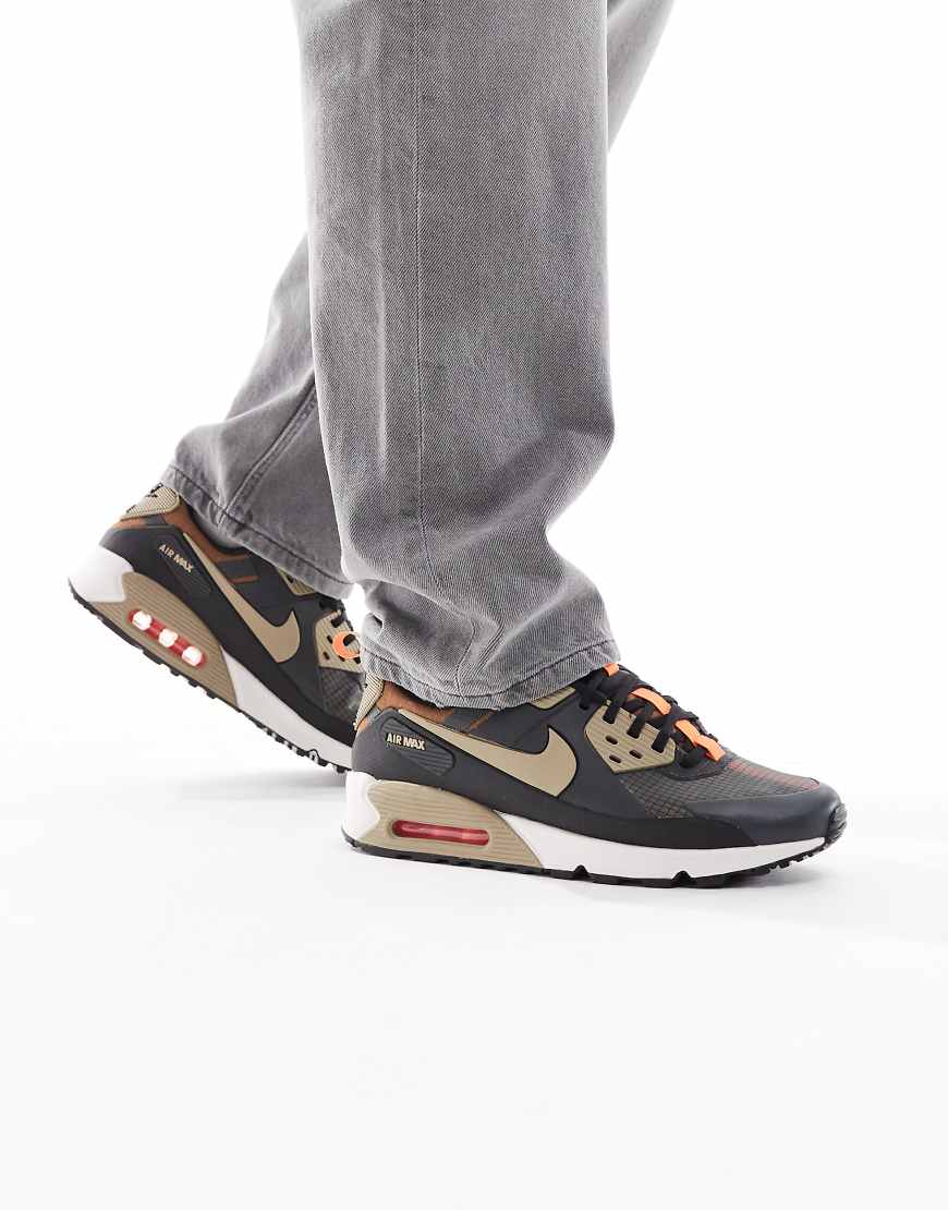 Nike - Air Max 90 Drift - Sneaker in Dunkelgrau und Khaki