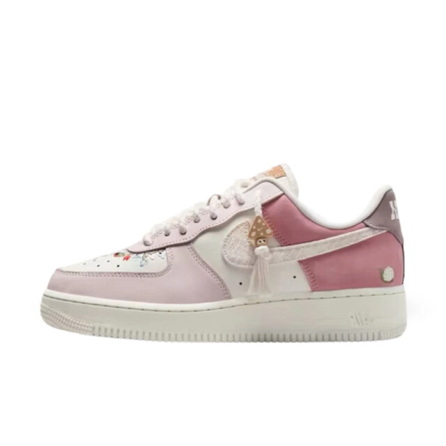 Nike Air force 1 low mushroom (floral pink)