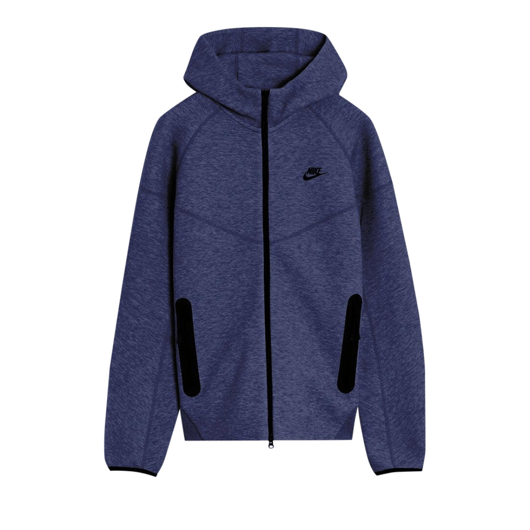 Nike Marineblauwe Hoodie Met Rits