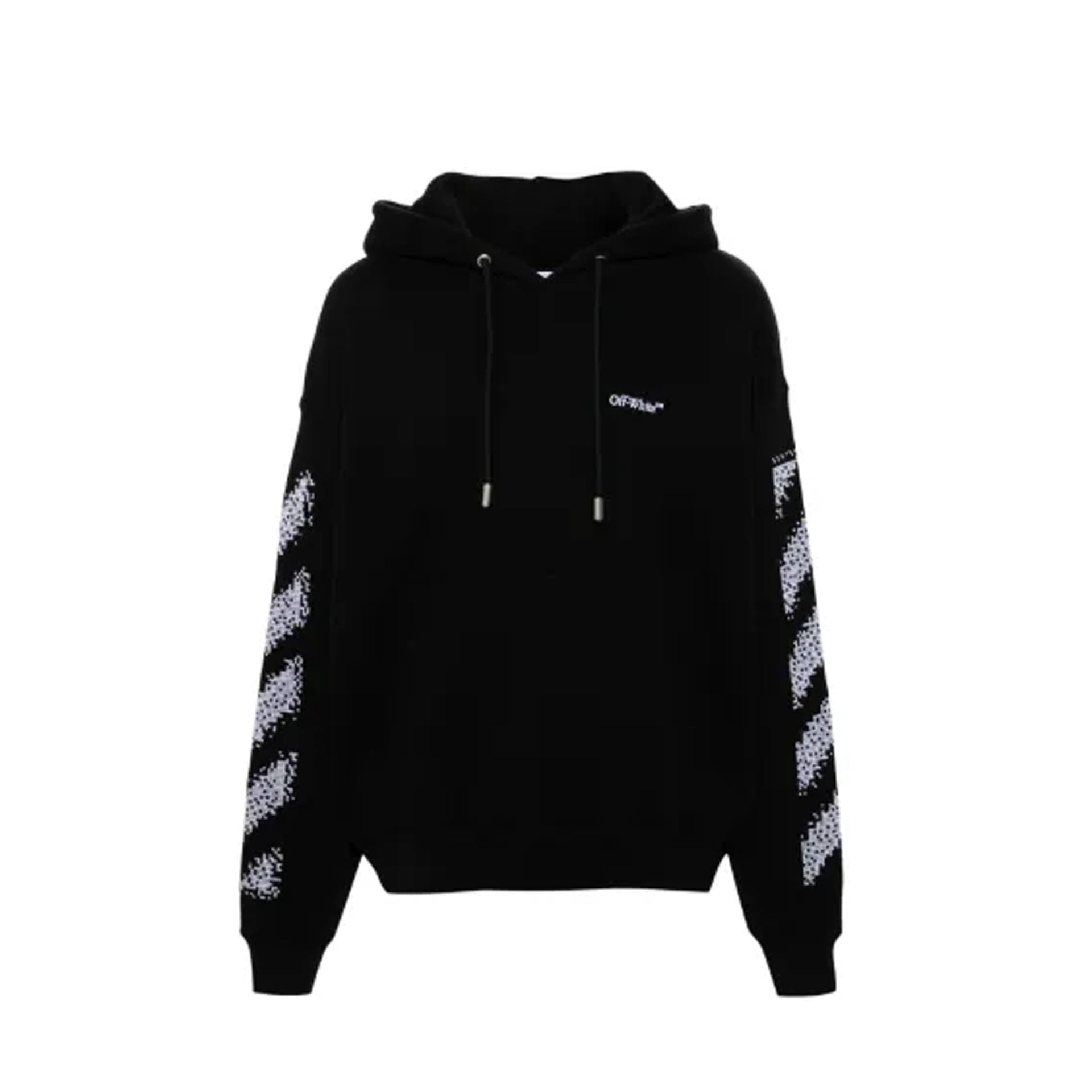 Off-White Pixel Diag Skate Sweatshirt met capuchon