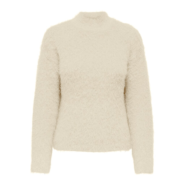 Only Onllulu ls rib highneck cc knt off-white