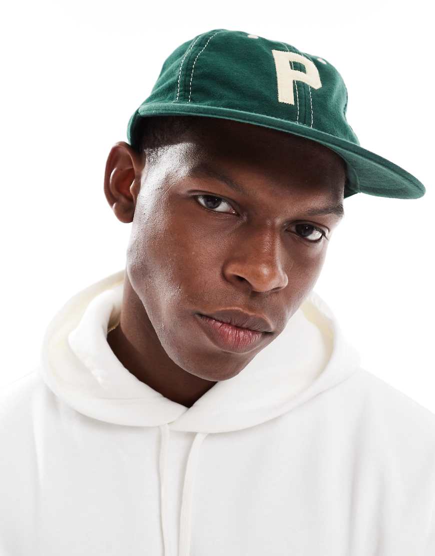 Polo Ralph Lauren - Authentic P - Baseballkappe aus Chamois in Mittelgrün mit Logo-Applikation