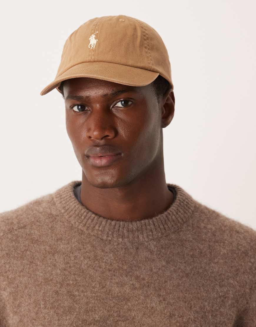 Polo Ralph Lauren - Baseballkappe aus Twill in Hellbraun mit Markenlogo-Brown