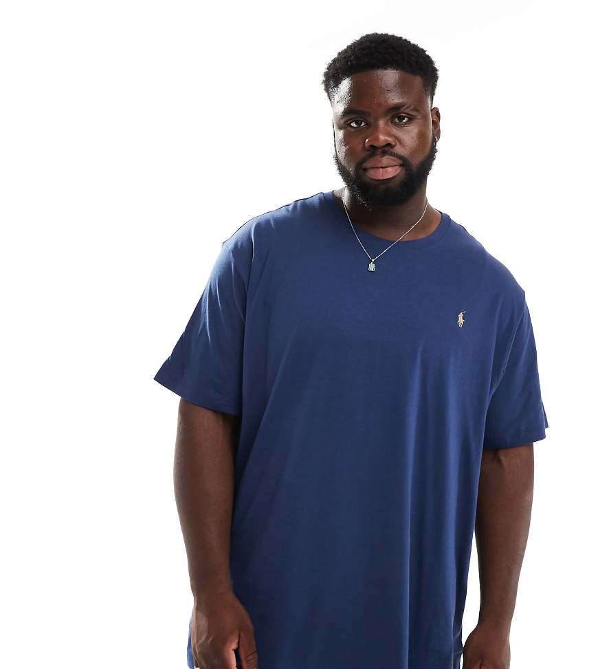 Polo Ralph Lauren Big & Tall - T-Shirt mit Logo in Marineblau