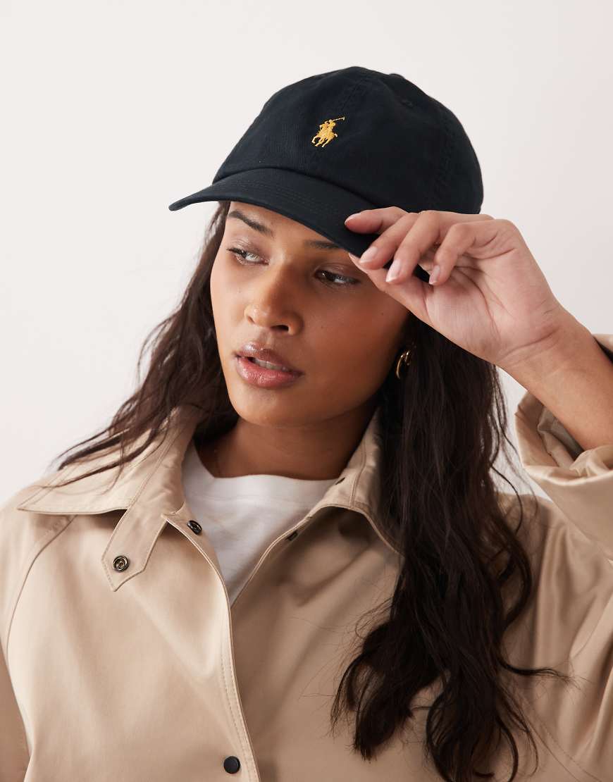 Polo Ralph Lauren - Schwarze Baseballkappe mit Markenlogo