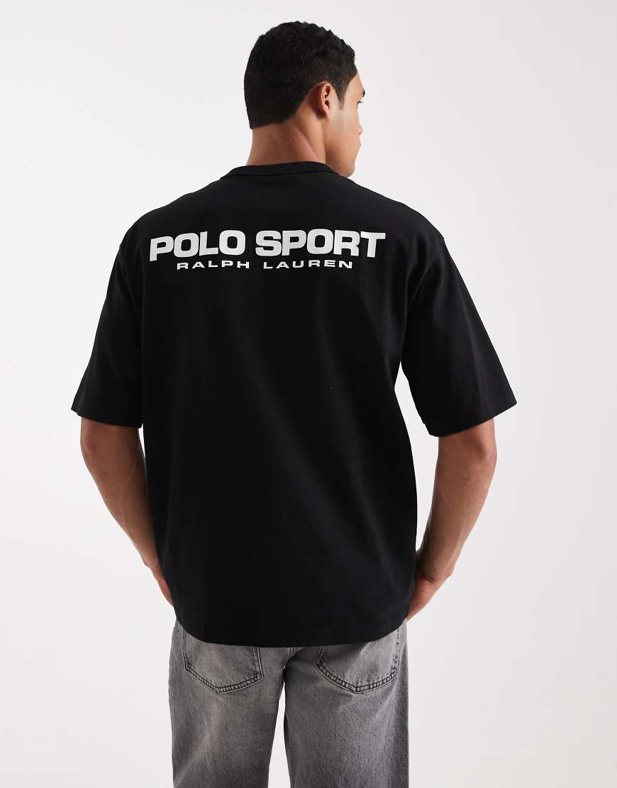Polo Ralph Lauren - Sport - Relaxed-Fit-T-Shirt in Schwarz