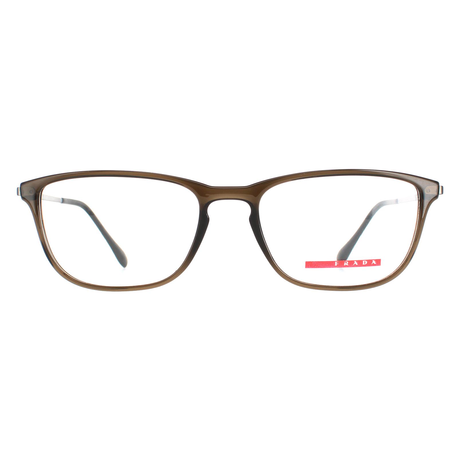 Prada sportglazen frames ps05iv mqf101 bruine mannen