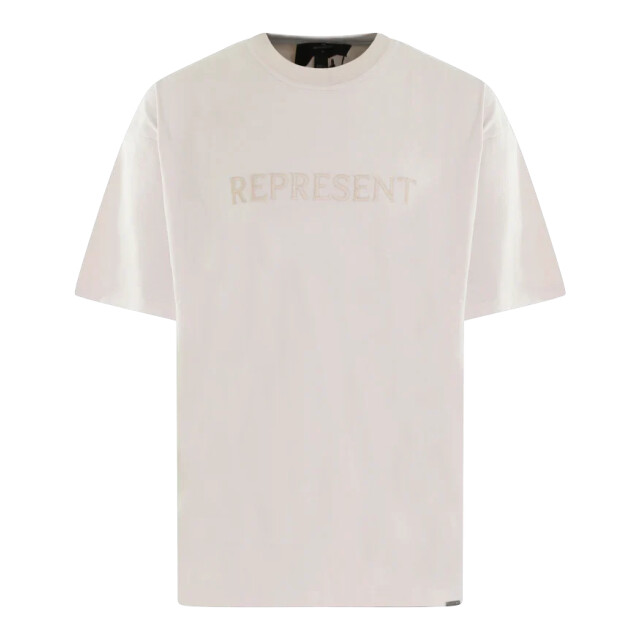Represent Heren embroidered serif tshirt