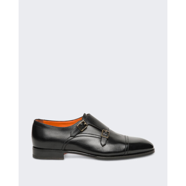 Santoni Heren double buckle loafer