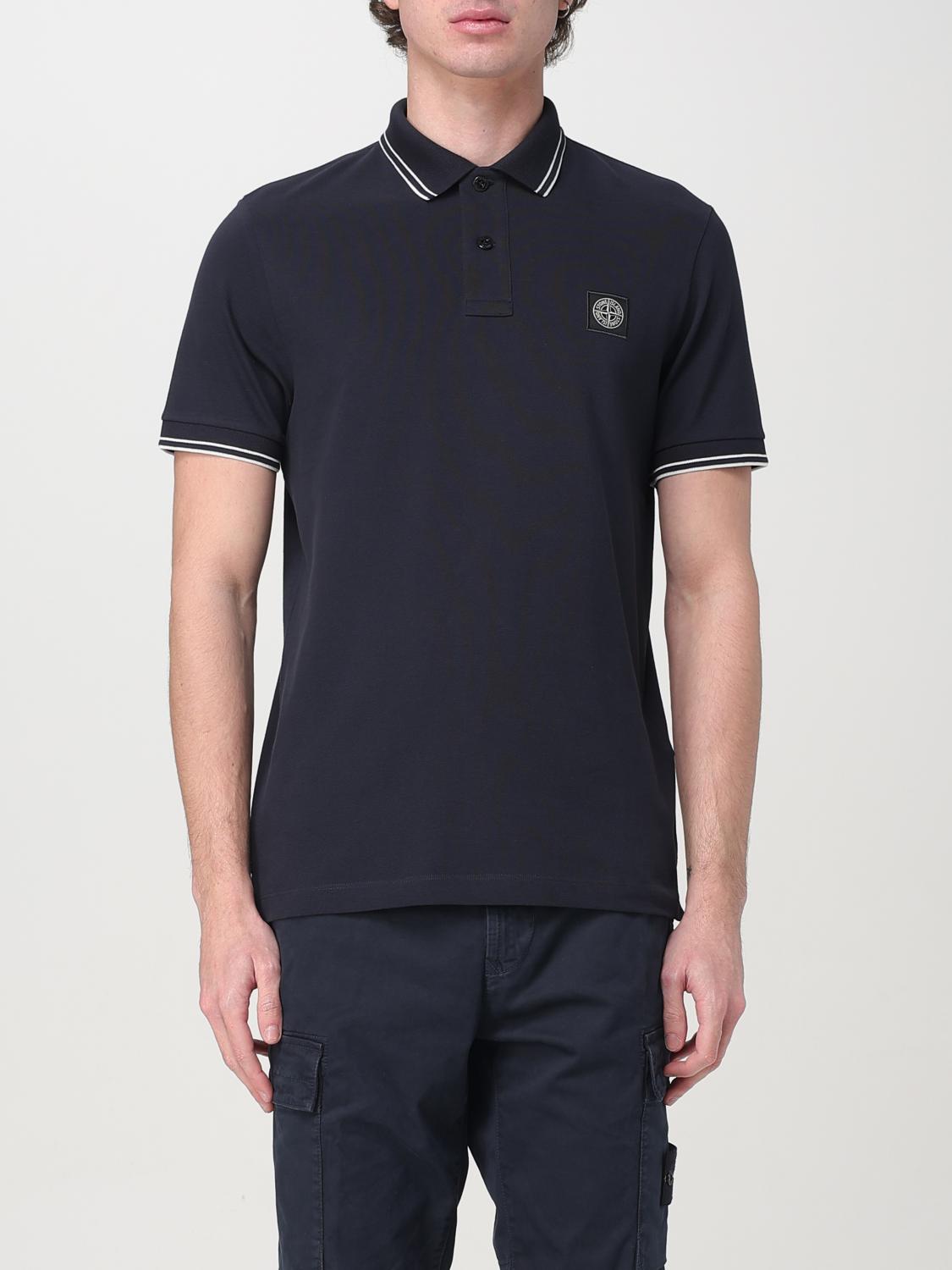 Stone Island Poloshirt met Contrasterende Bies