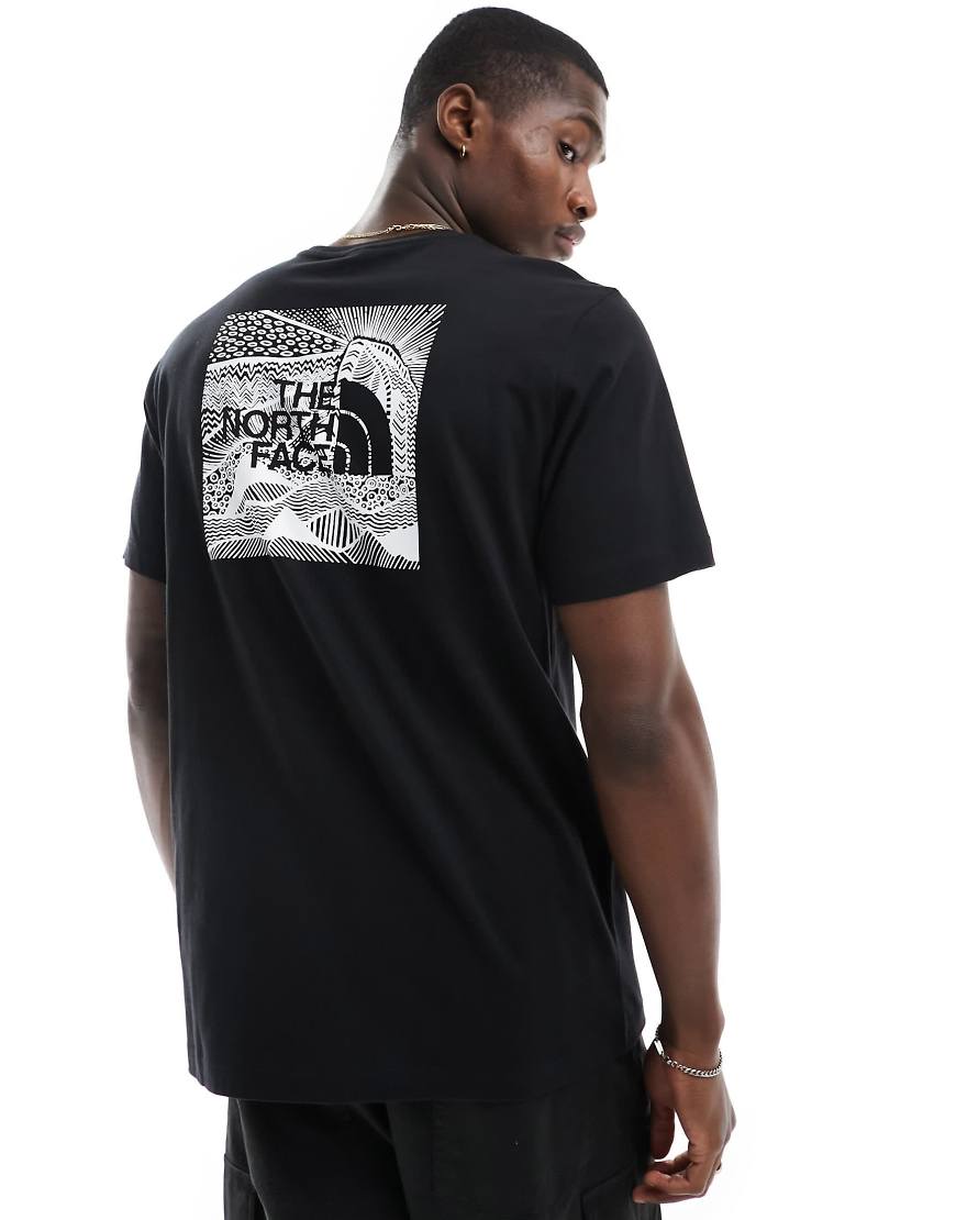 The North Face - Redbox Celebration - T-Shirt in Schwarz mit Rückenprint