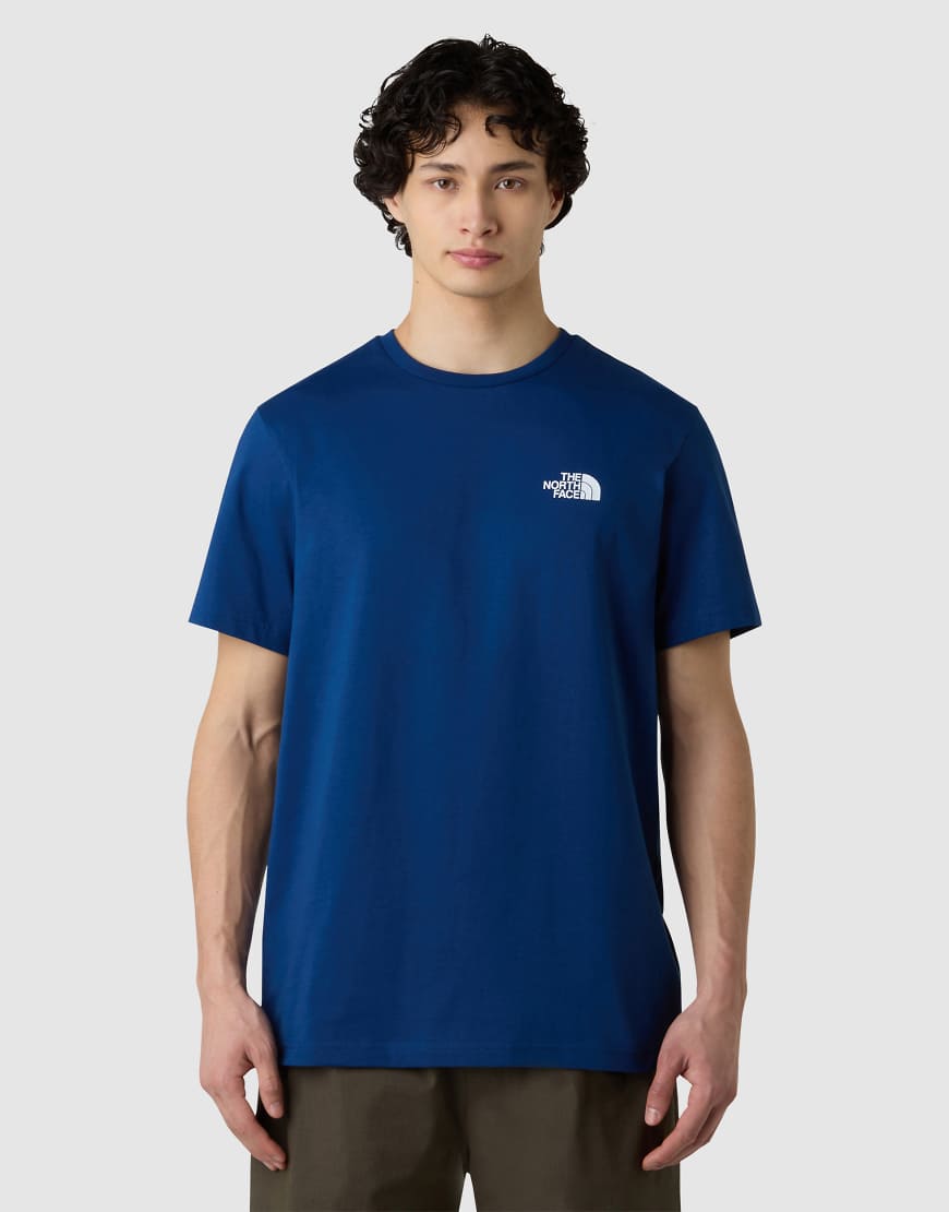 The North Face - Simple Dome - T-Shirt in Estate Blue / TNF-Weiß-Blau