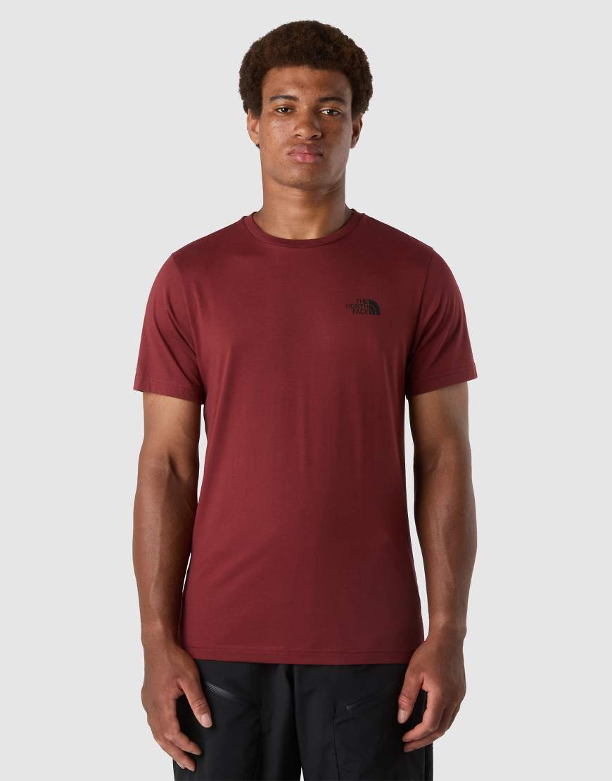 The North Face - Simple Dome - T-Shirt in Sumac/TNF-Schwarz-Brown