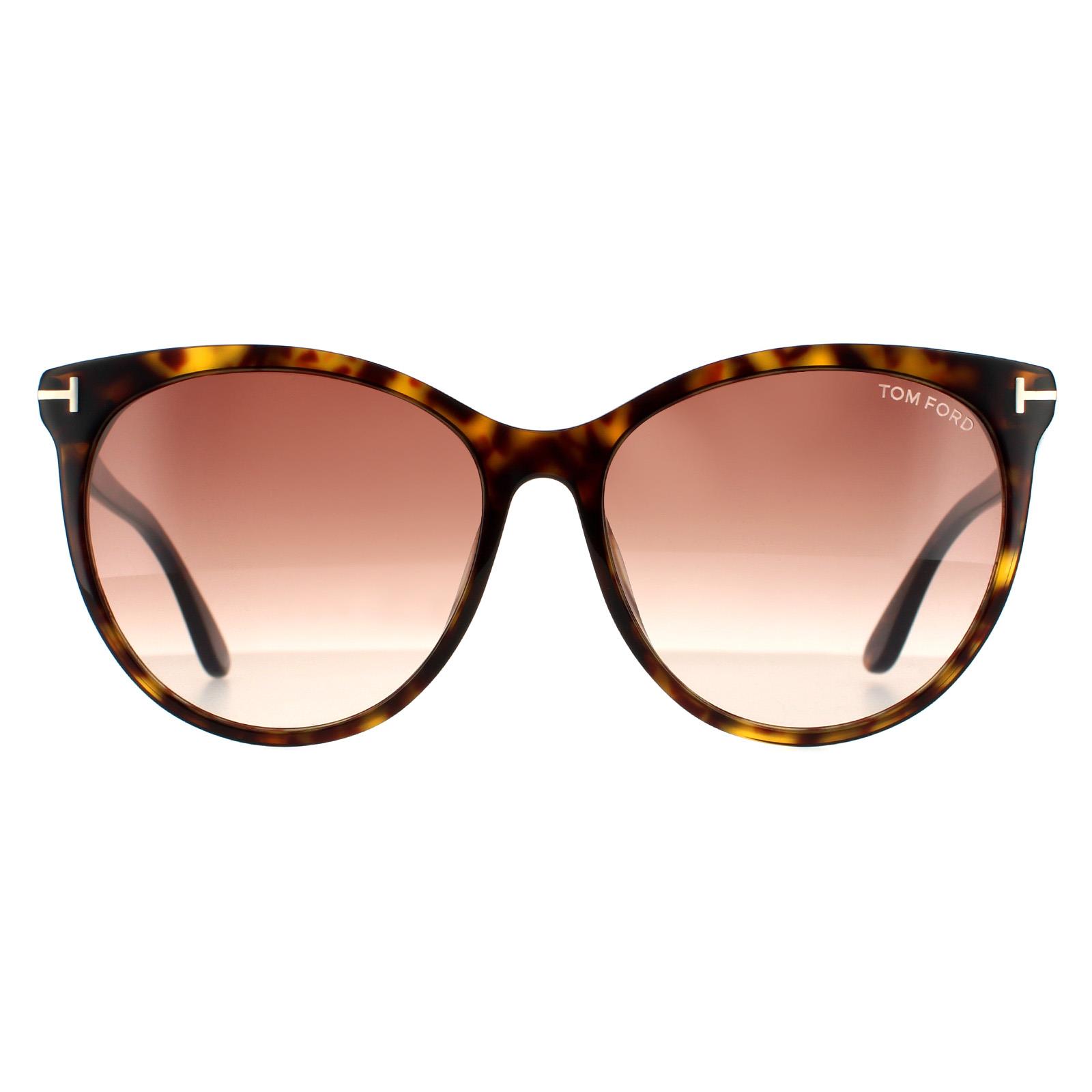 Tom Ford zonnebril Maxim FT0787 52F Dark Havana Brown Gradiënt