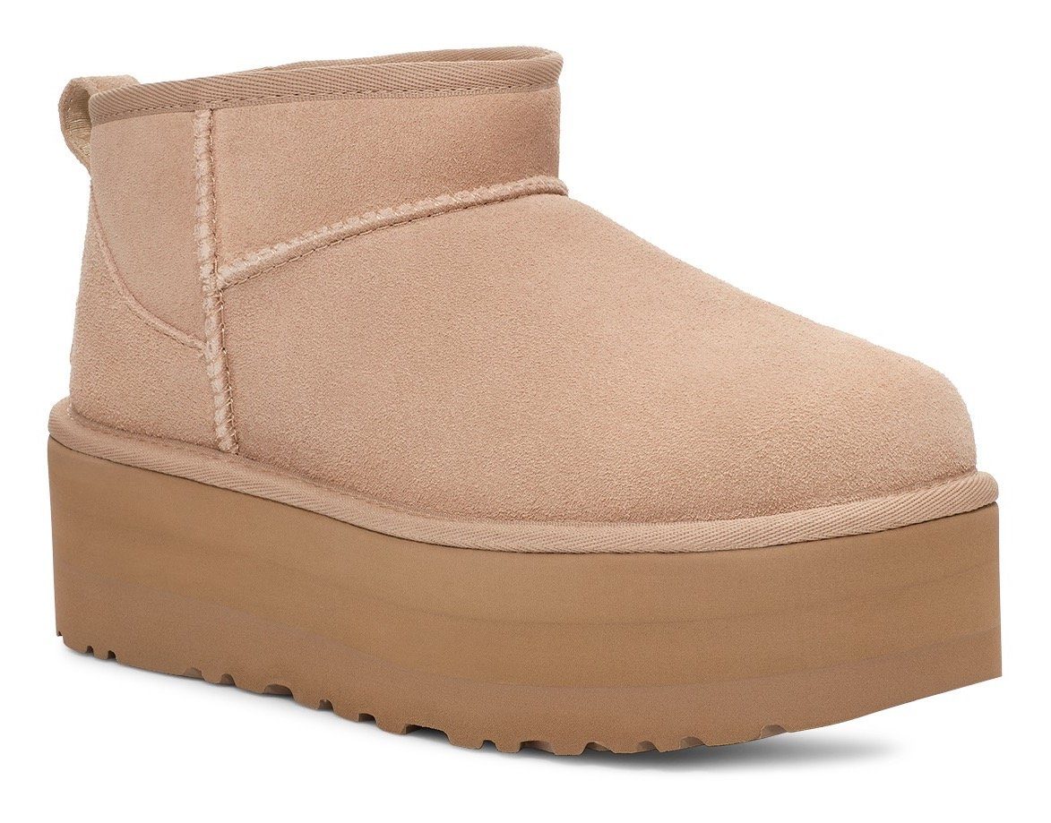 UGG Winterlaarzen Classic Ultra Mini Platform Plateaboots, instaplaarzen met plateausool
