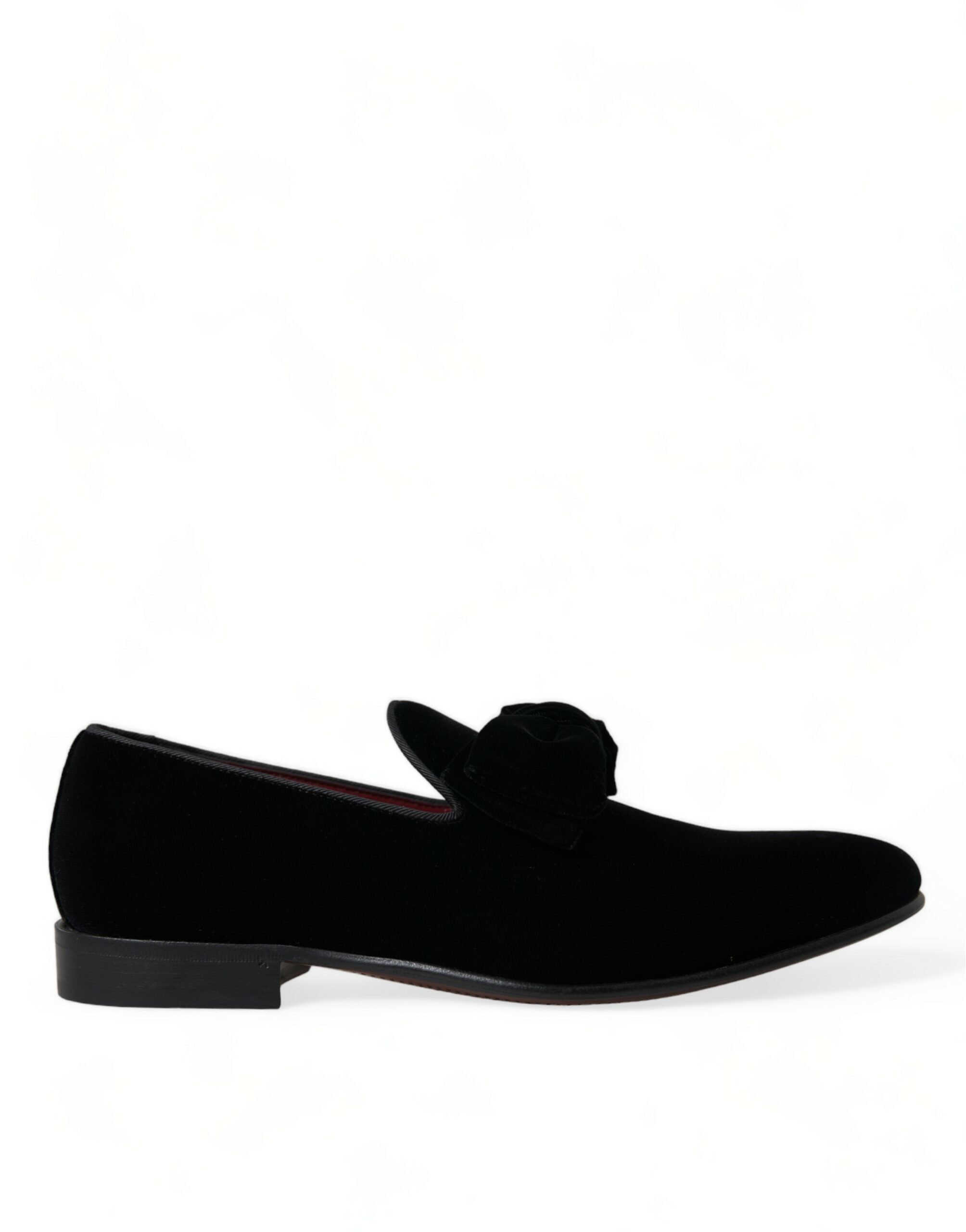 Velours Loafers met Strikdetail