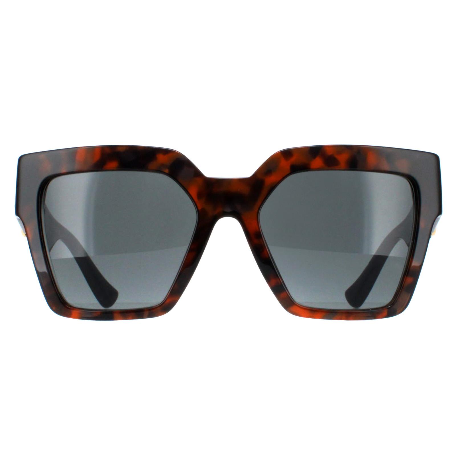 Versace VE4458 542987 donker havana donkergrijs zonnebril