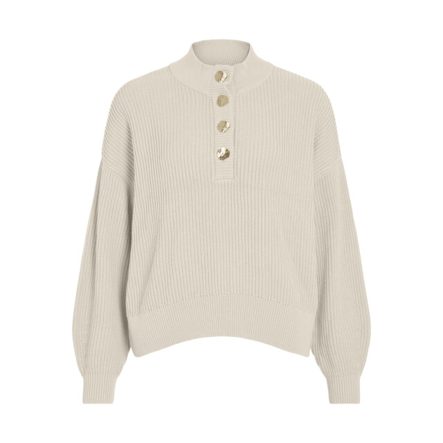 Vila Viching crew neck ls knit top noos off-white