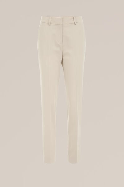 WE Fashion - Dames slim fit pantalon - Slim Fit - Beige - Maat: 38