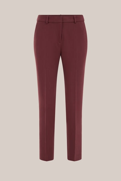 WE Fashion - Dames slim fit pantalon - Slim Fit - Lichtrood - Maat: 36