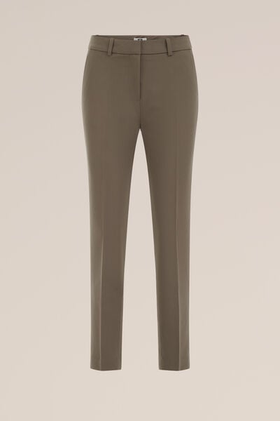 WE Fashion - Dames slim fit pantalon - Slim Fit - Taupe - Maat: 38