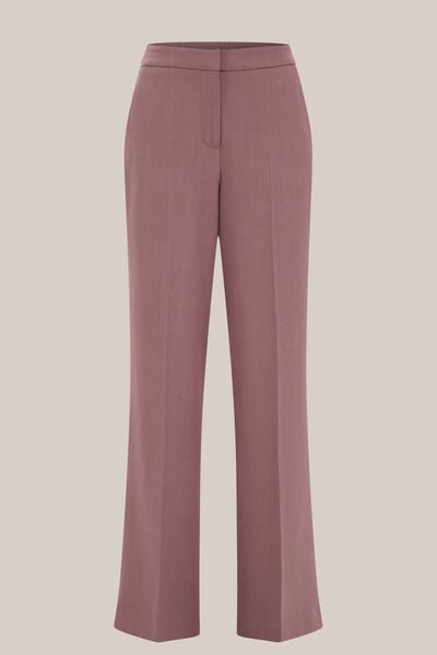 WE Fashion - Dames wide leg pantalon - Regular fit - Mauve - Maat: 42