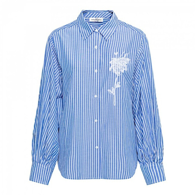 &Co Woman Blouse winona stripe chabray blue