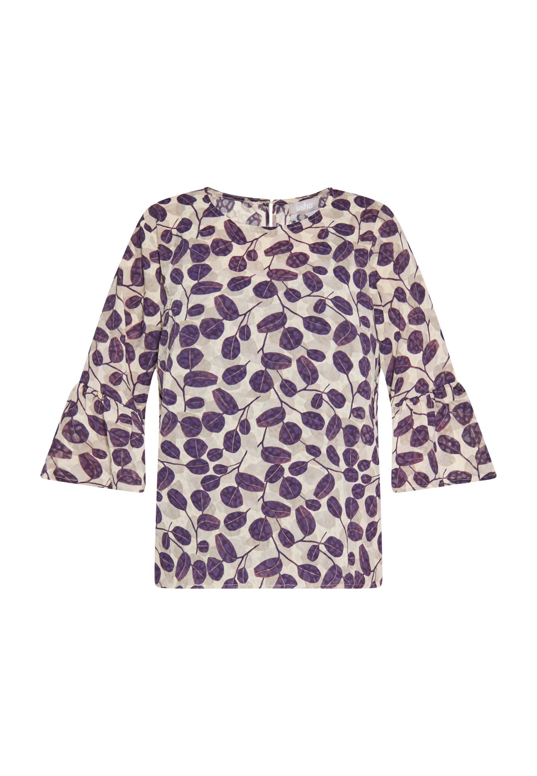 usha Blouse Dames Beige Veelkleurig