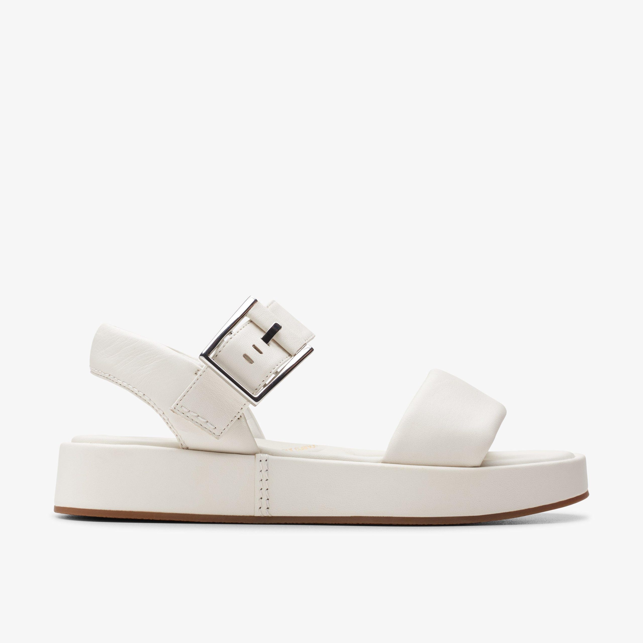 Alda Strap Off White Lea Sandalen - maat 5 Wide Fit (UK Shoe)