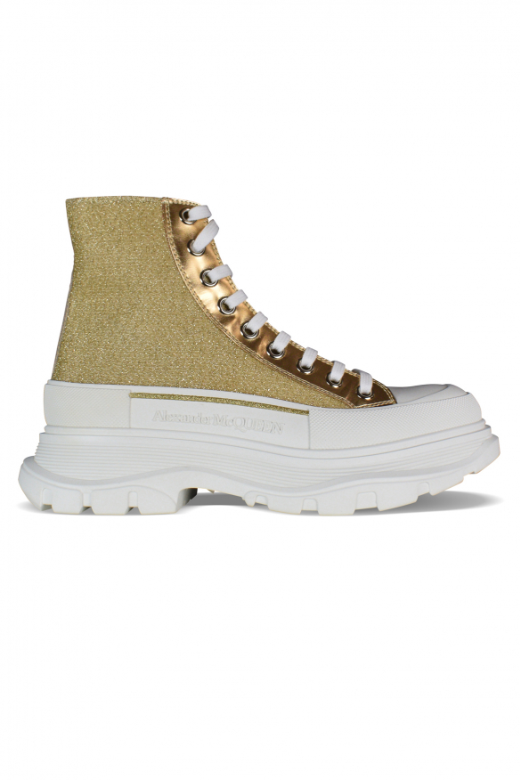 Alexander McQueen Sneakers Tread Slick Geel - maat EU 39